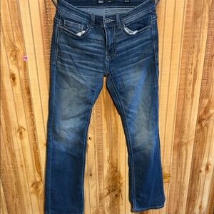 BKE Dark Blue Straight Jeans